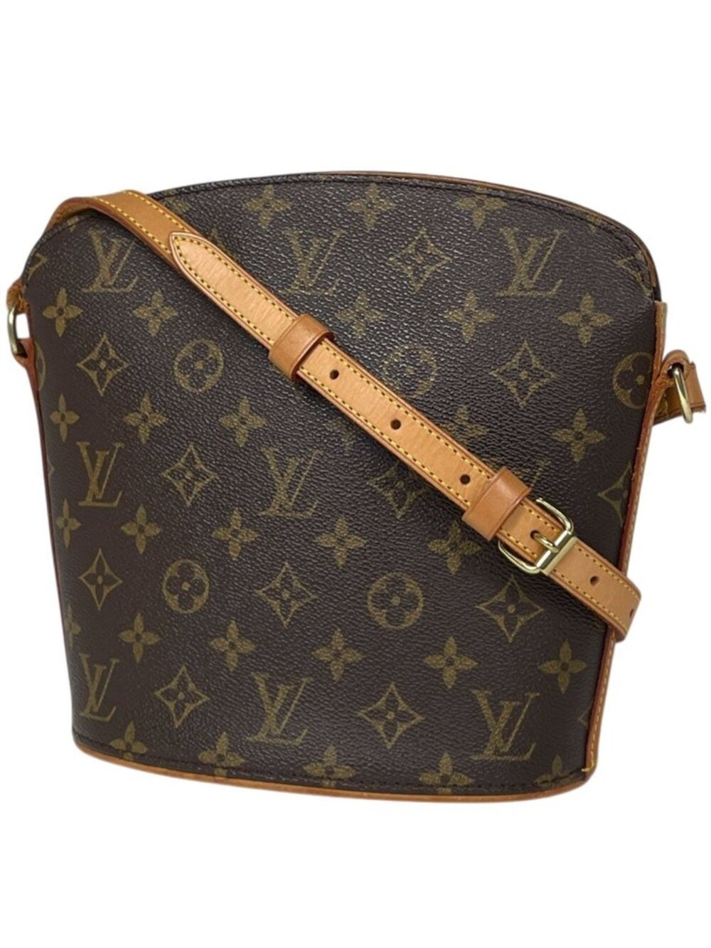 Louis Vuitton Drouot Shoulder Bag Monogram Brown